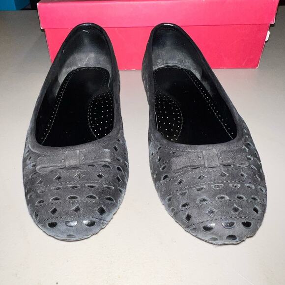 Vaneli Suede Black Ballet Flats Shoes size 8 - Picture 4 of 8